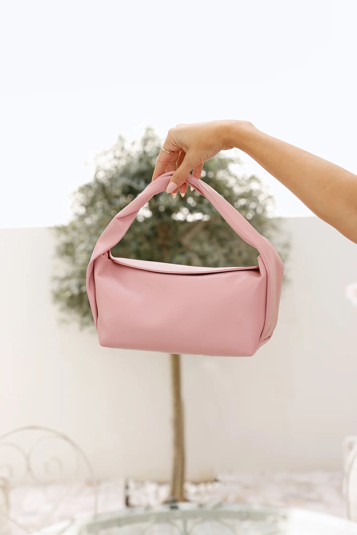 Olive Handle Bag Peony