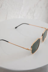 Sahara Aviator Sunglasses Dark Green