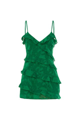 AISHA MINI DRESS - EMERALD